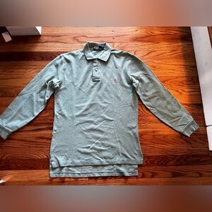 Polo Ralph Lauren Long Sleeve Light Green Cotton Shirt Size L